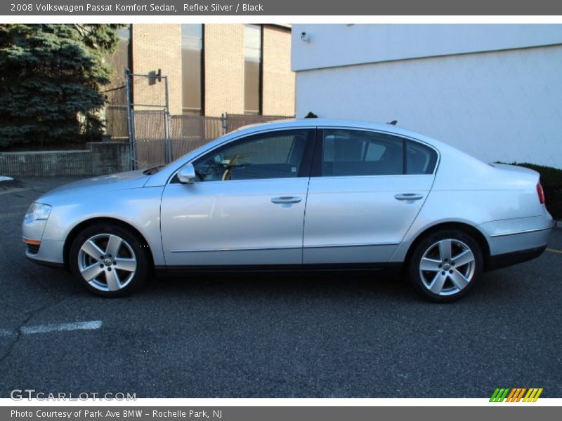 Reflex Silver / Black 2008 Volkswagen Passat Komfort Sedan