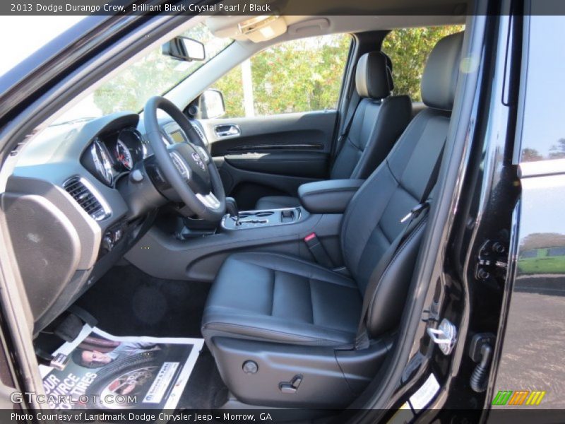 Brilliant Black Crystal Pearl / Black 2013 Dodge Durango Crew