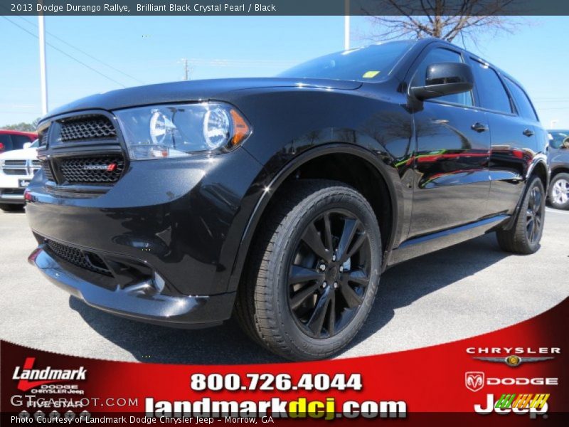 Brilliant Black Crystal Pearl / Black 2013 Dodge Durango Rallye