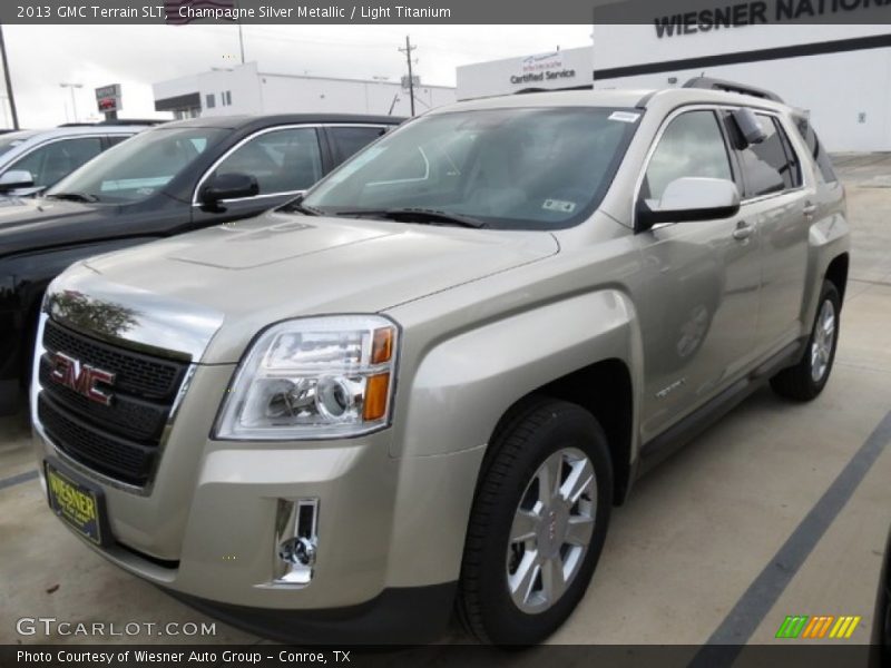 Champagne Silver Metallic / Light Titanium 2013 GMC Terrain SLT
