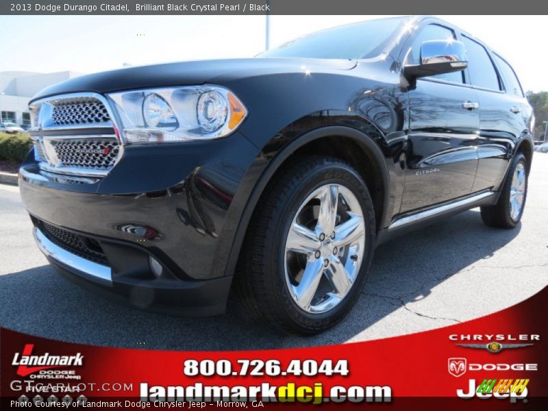 Brilliant Black Crystal Pearl / Black 2013 Dodge Durango Citadel