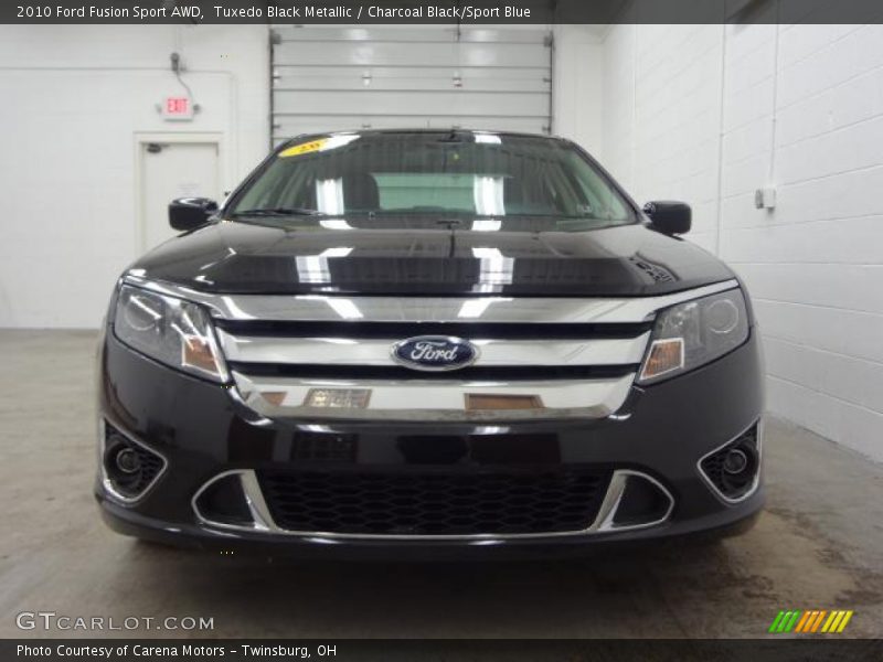 Tuxedo Black Metallic / Charcoal Black/Sport Blue 2010 Ford Fusion Sport AWD