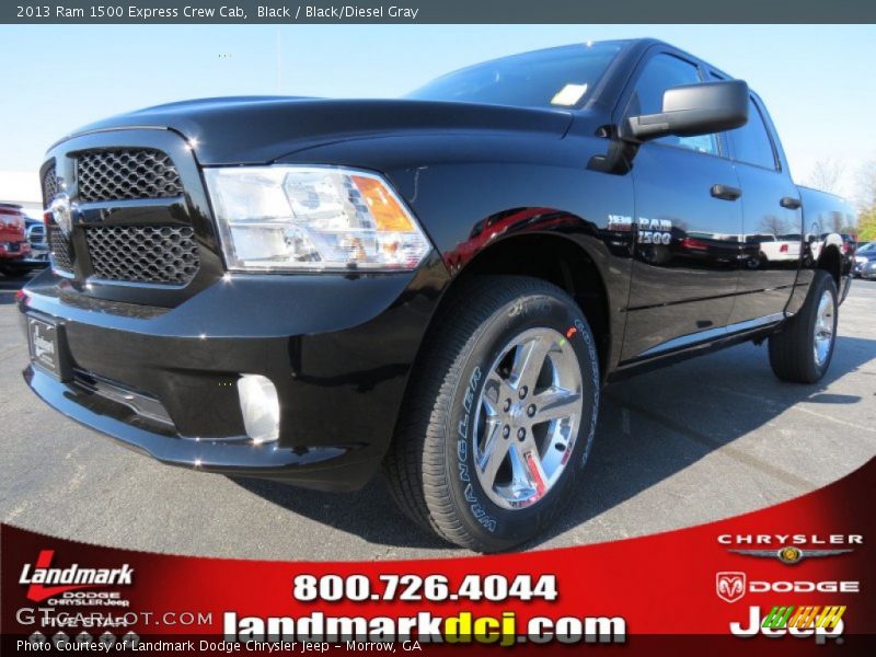 Black / Black/Diesel Gray 2013 Ram 1500 Express Crew Cab