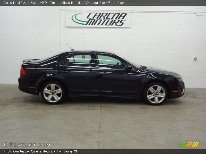 Tuxedo Black Metallic / Charcoal Black/Sport Blue 2010 Ford Fusion Sport AWD
