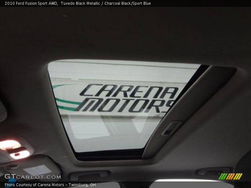 Tuxedo Black Metallic / Charcoal Black/Sport Blue 2010 Ford Fusion Sport AWD
