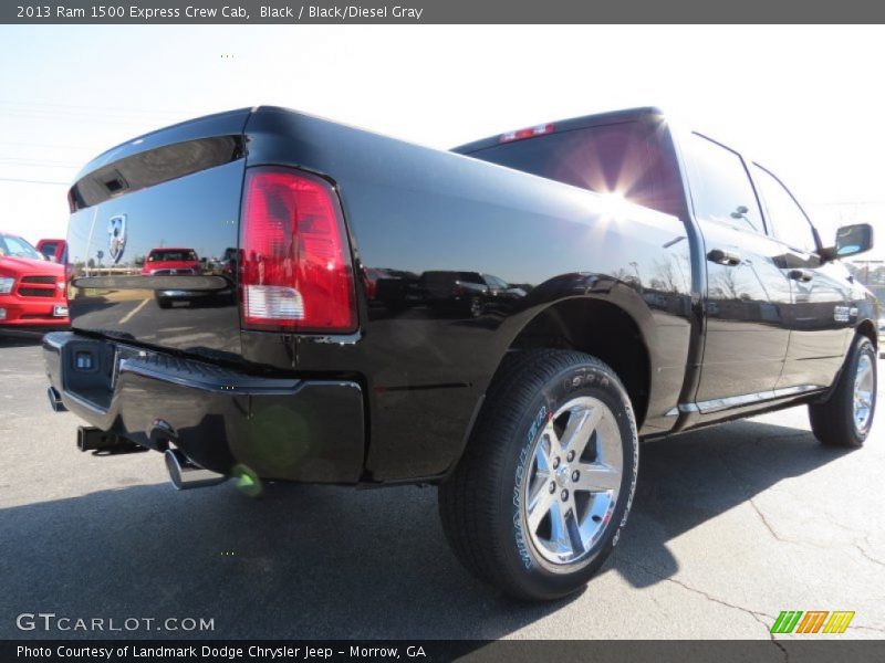 Black / Black/Diesel Gray 2013 Ram 1500 Express Crew Cab
