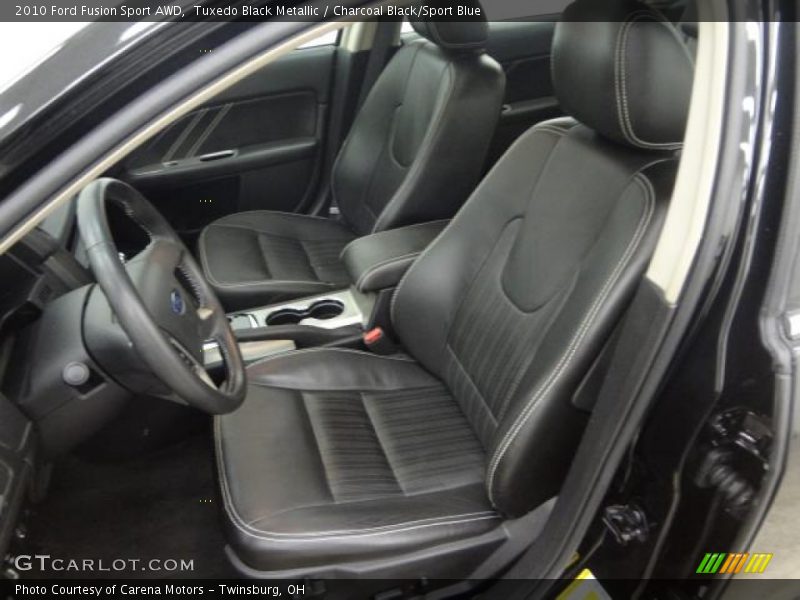 Tuxedo Black Metallic / Charcoal Black/Sport Blue 2010 Ford Fusion Sport AWD