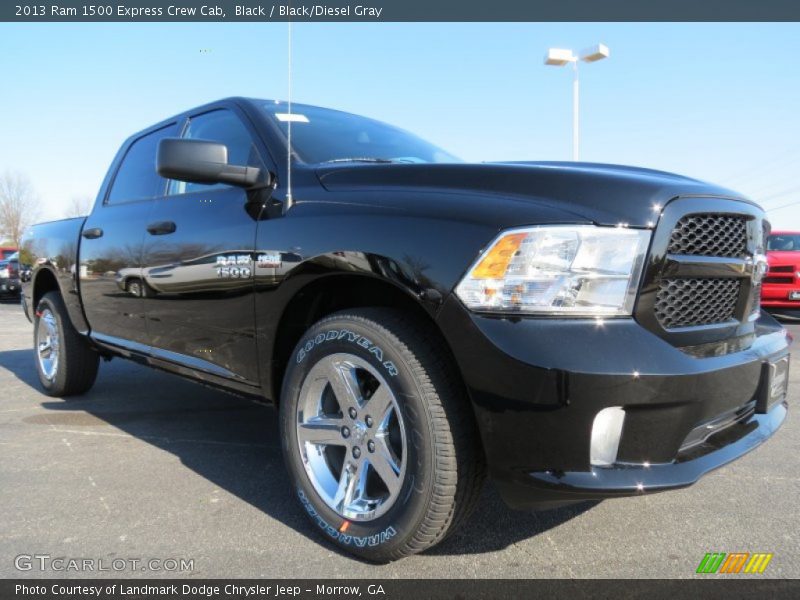 Black / Black/Diesel Gray 2013 Ram 1500 Express Crew Cab
