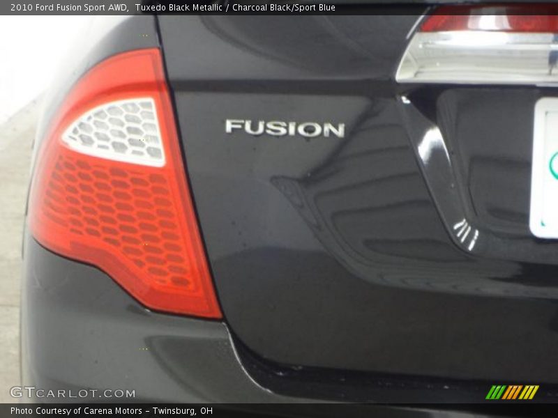 Tuxedo Black Metallic / Charcoal Black/Sport Blue 2010 Ford Fusion Sport AWD