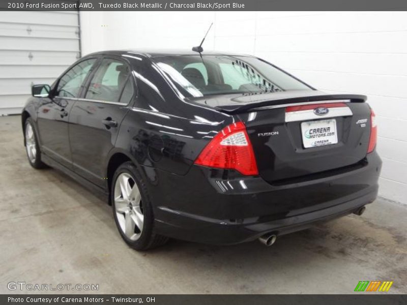Tuxedo Black Metallic / Charcoal Black/Sport Blue 2010 Ford Fusion Sport AWD