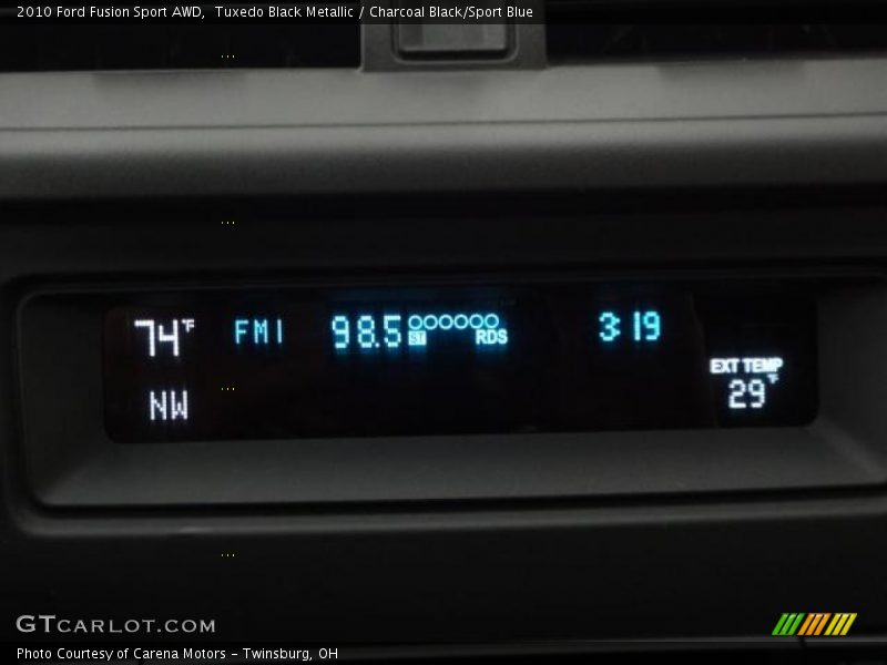 Tuxedo Black Metallic / Charcoal Black/Sport Blue 2010 Ford Fusion Sport AWD