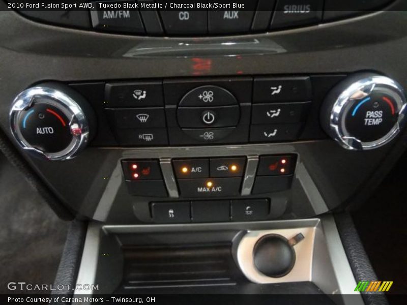Tuxedo Black Metallic / Charcoal Black/Sport Blue 2010 Ford Fusion Sport AWD