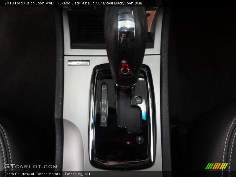 Tuxedo Black Metallic / Charcoal Black/Sport Blue 2010 Ford Fusion Sport AWD