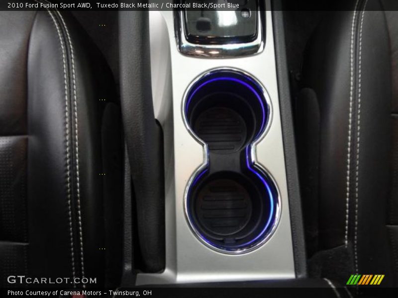 Tuxedo Black Metallic / Charcoal Black/Sport Blue 2010 Ford Fusion Sport AWD
