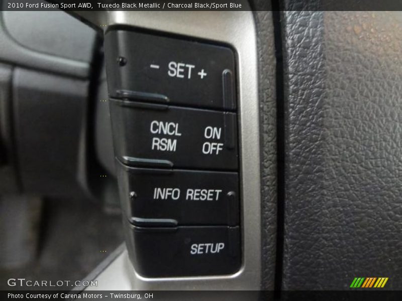 Tuxedo Black Metallic / Charcoal Black/Sport Blue 2010 Ford Fusion Sport AWD