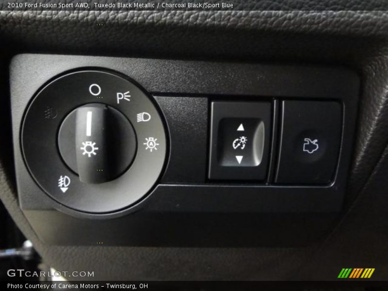 Tuxedo Black Metallic / Charcoal Black/Sport Blue 2010 Ford Fusion Sport AWD