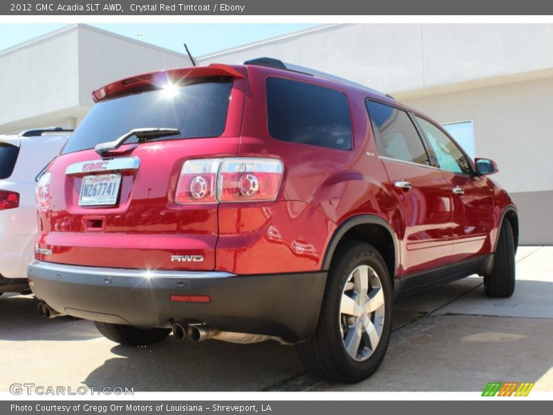 Crystal Red Tintcoat / Ebony 2012 GMC Acadia SLT AWD