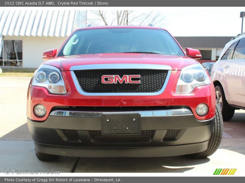 Crystal Red Tintcoat / Ebony 2012 GMC Acadia SLT AWD