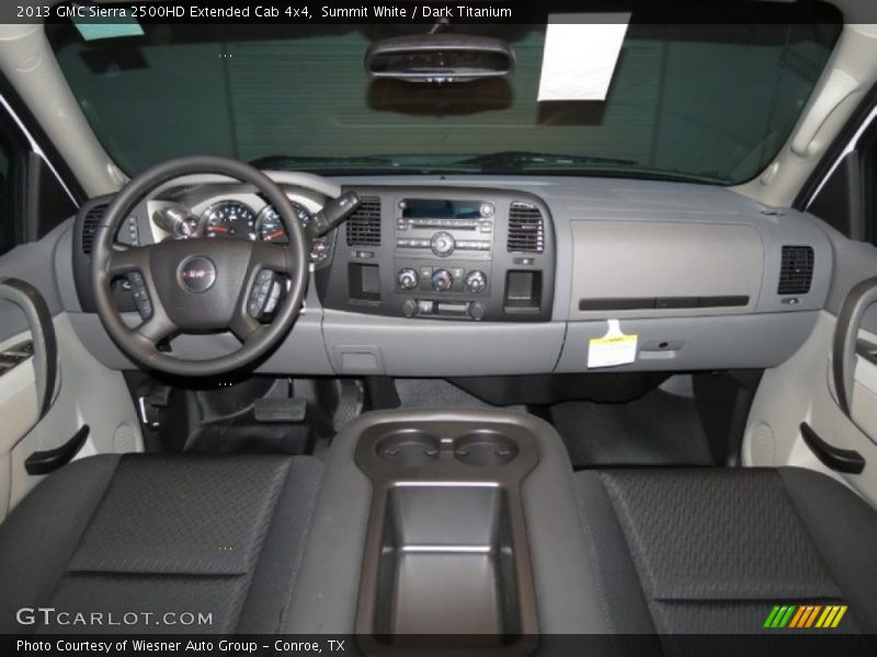 Summit White / Dark Titanium 2013 GMC Sierra 2500HD Extended Cab 4x4