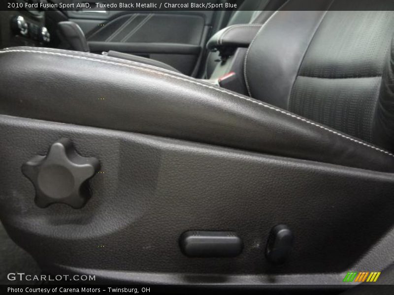 Tuxedo Black Metallic / Charcoal Black/Sport Blue 2010 Ford Fusion Sport AWD