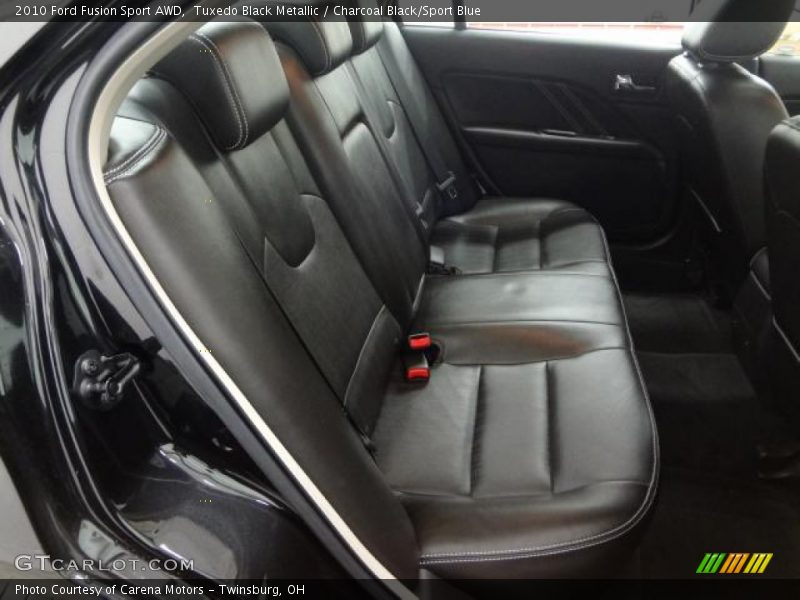 Tuxedo Black Metallic / Charcoal Black/Sport Blue 2010 Ford Fusion Sport AWD