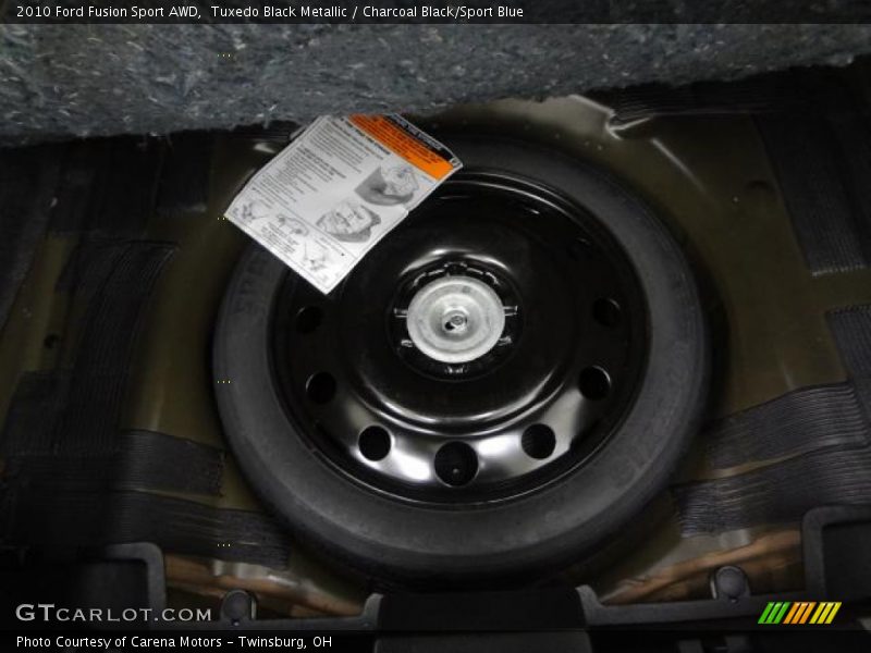 Tuxedo Black Metallic / Charcoal Black/Sport Blue 2010 Ford Fusion Sport AWD
