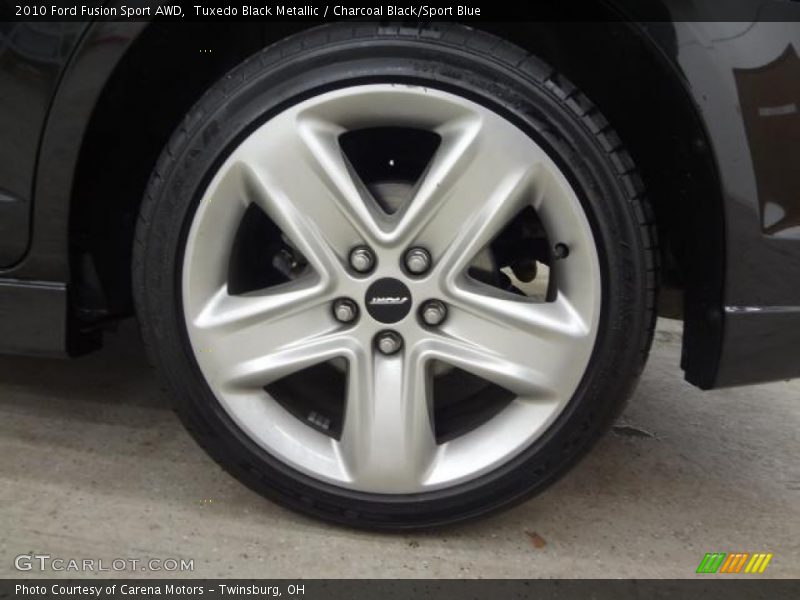 Tuxedo Black Metallic / Charcoal Black/Sport Blue 2010 Ford Fusion Sport AWD