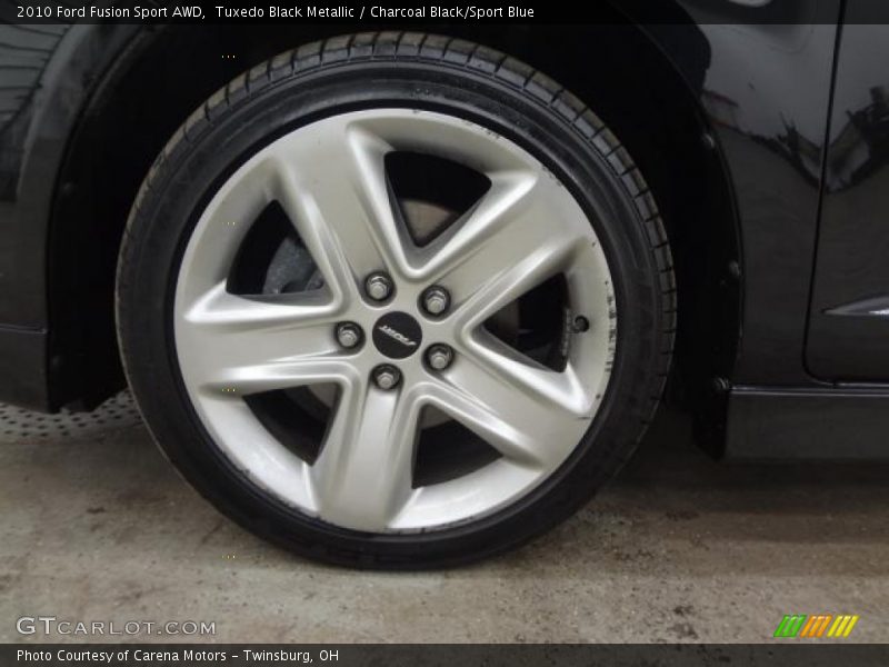 Tuxedo Black Metallic / Charcoal Black/Sport Blue 2010 Ford Fusion Sport AWD