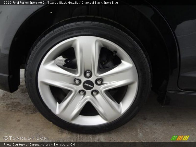 Tuxedo Black Metallic / Charcoal Black/Sport Blue 2010 Ford Fusion Sport AWD