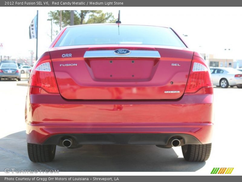 Red Candy Metallic / Medium Light Stone 2012 Ford Fusion SEL V6