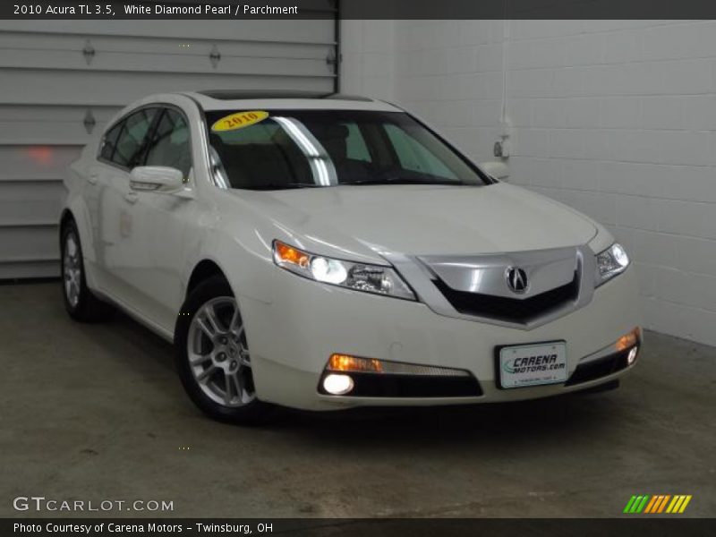 White Diamond Pearl / Parchment 2010 Acura TL 3.5