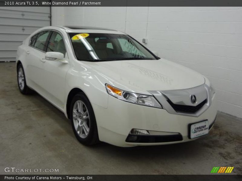 White Diamond Pearl / Parchment 2010 Acura TL 3.5