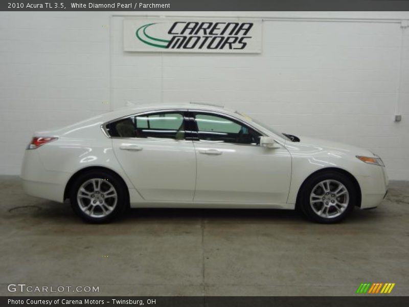 White Diamond Pearl / Parchment 2010 Acura TL 3.5
