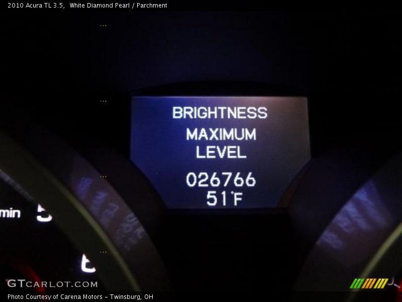 White Diamond Pearl / Parchment 2010 Acura TL 3.5