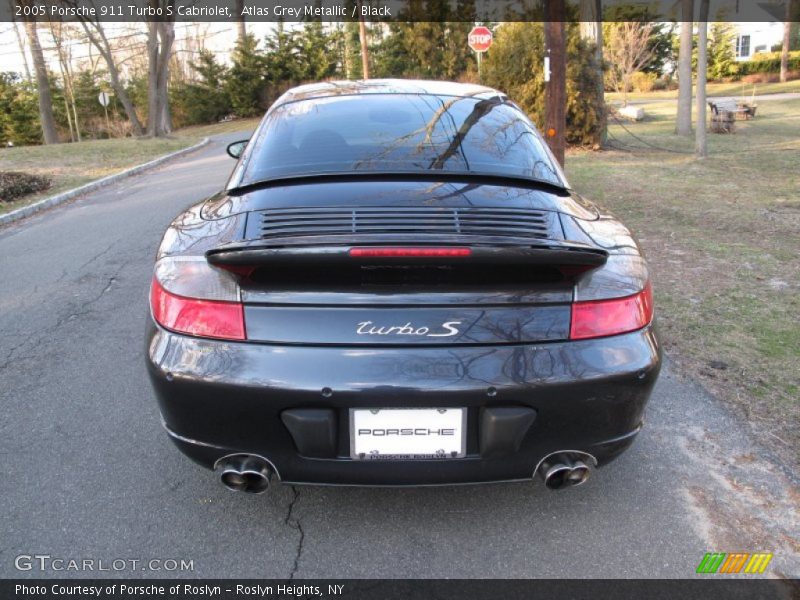 Atlas Grey Metallic / Black 2005 Porsche 911 Turbo S Cabriolet