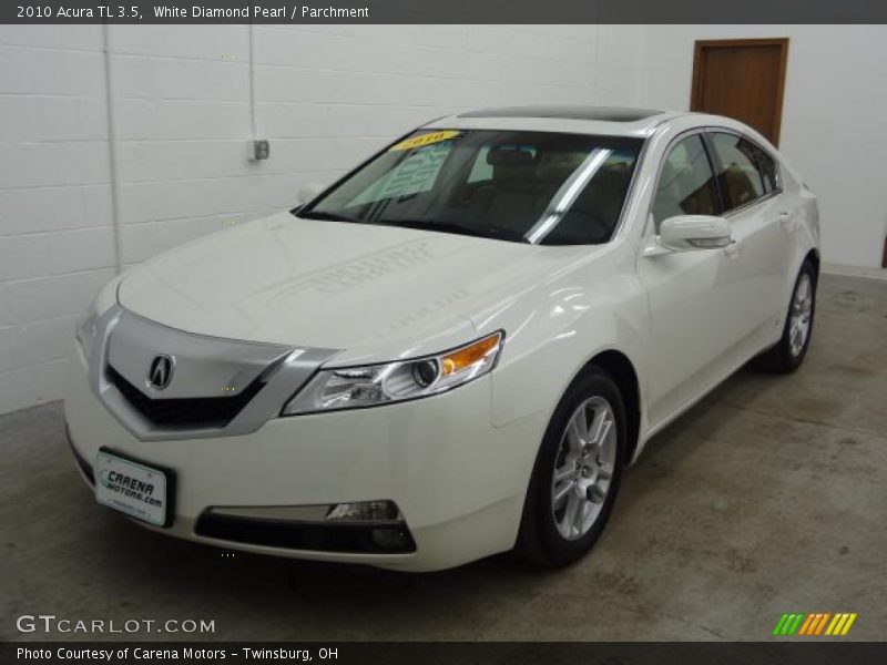 White Diamond Pearl / Parchment 2010 Acura TL 3.5