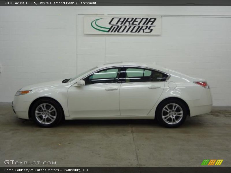 White Diamond Pearl / Parchment 2010 Acura TL 3.5