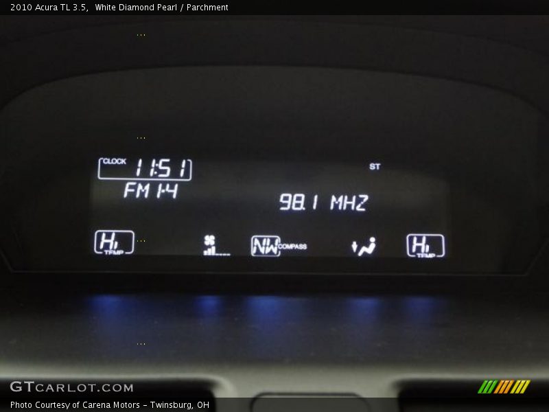 White Diamond Pearl / Parchment 2010 Acura TL 3.5