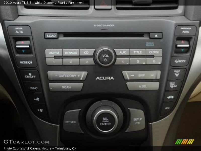 White Diamond Pearl / Parchment 2010 Acura TL 3.5