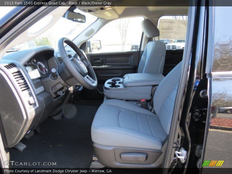 Black / Black/Diesel Gray 2013 Ram 1500 Express Quad Cab