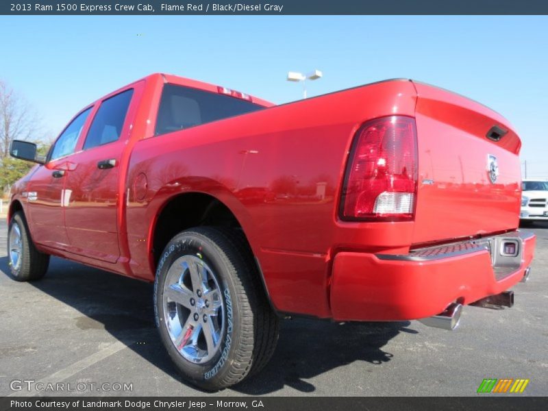 Flame Red / Black/Diesel Gray 2013 Ram 1500 Express Crew Cab
