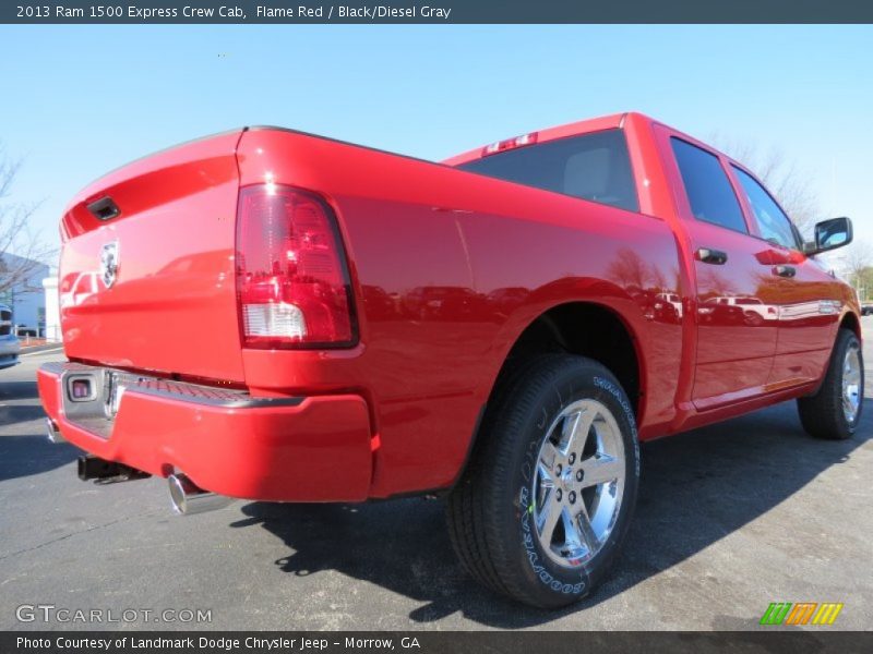 Flame Red / Black/Diesel Gray 2013 Ram 1500 Express Crew Cab