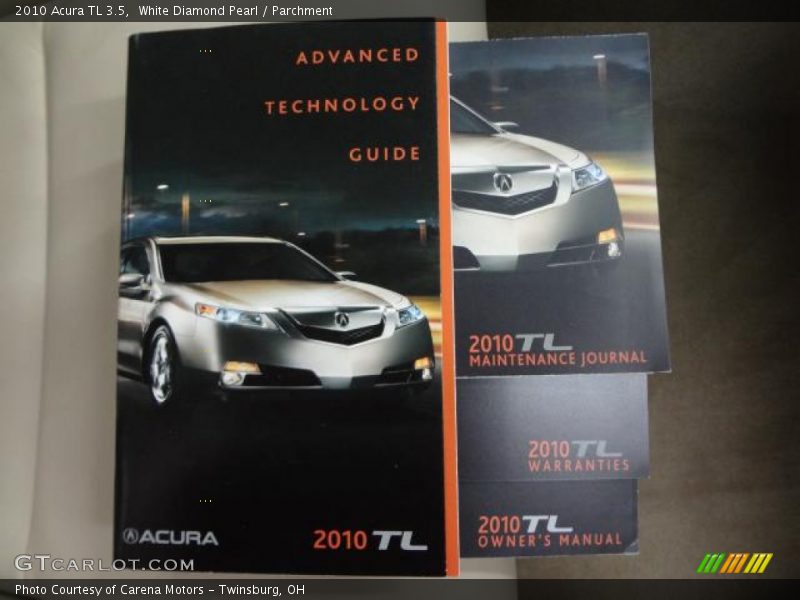White Diamond Pearl / Parchment 2010 Acura TL 3.5