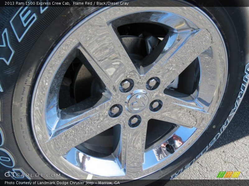 Flame Red / Black/Diesel Gray 2013 Ram 1500 Express Crew Cab