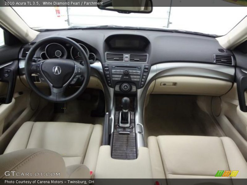 White Diamond Pearl / Parchment 2010 Acura TL 3.5