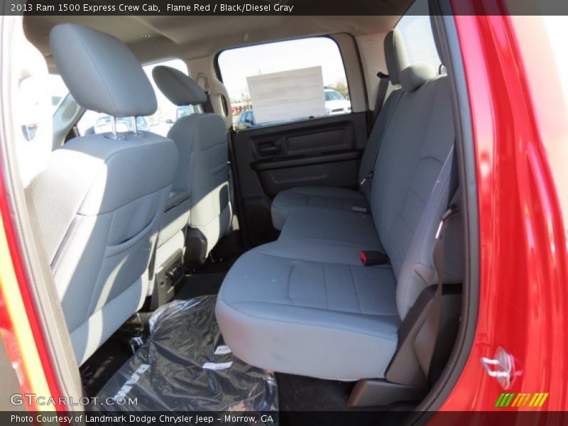 Flame Red / Black/Diesel Gray 2013 Ram 1500 Express Crew Cab