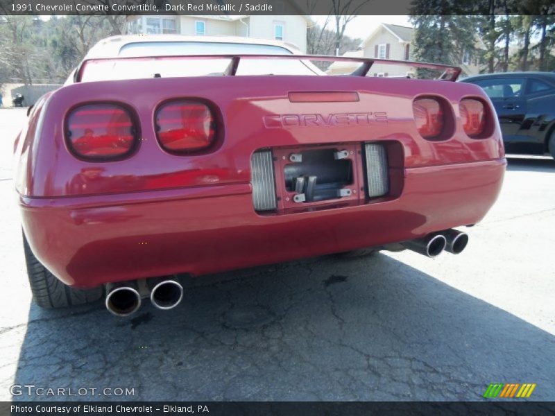 Exhaust of 1991 Corvette Convertible