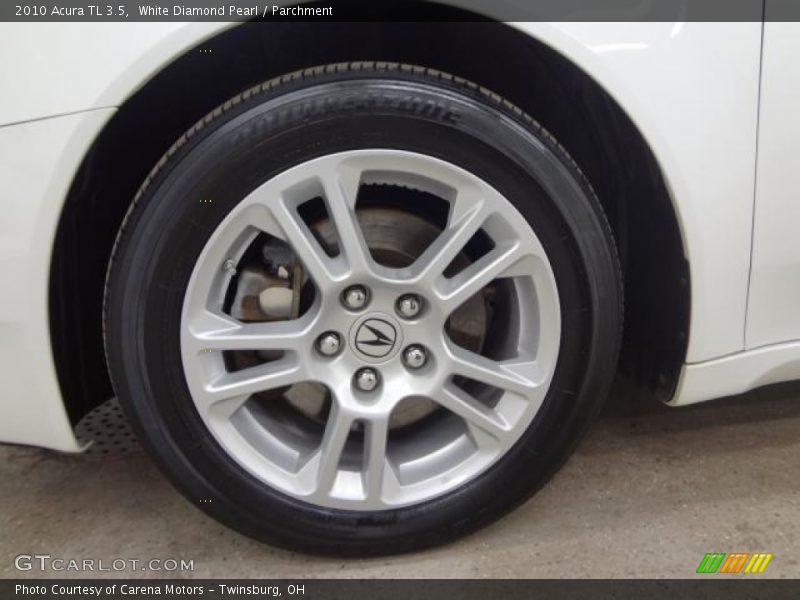 White Diamond Pearl / Parchment 2010 Acura TL 3.5