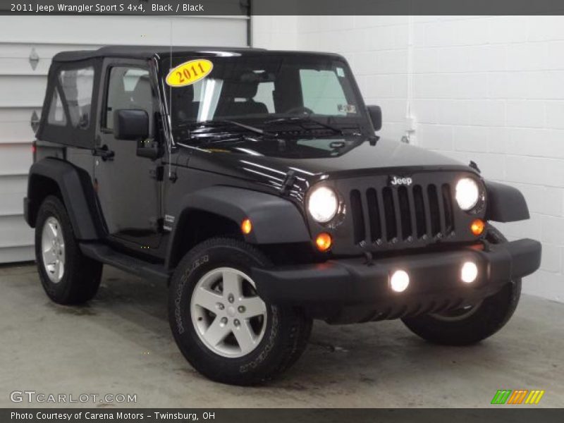 Black / Black 2011 Jeep Wrangler Sport S 4x4