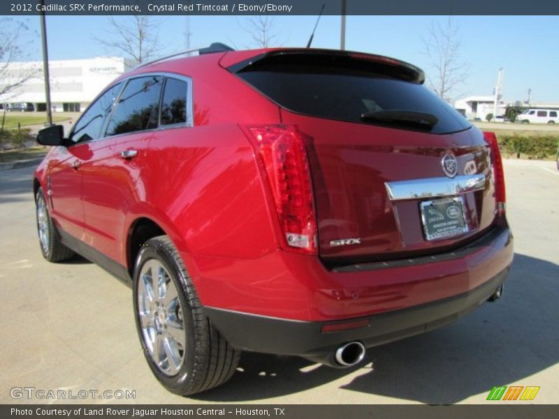 Crystal Red Tintcoat / Ebony/Ebony 2012 Cadillac SRX Performance